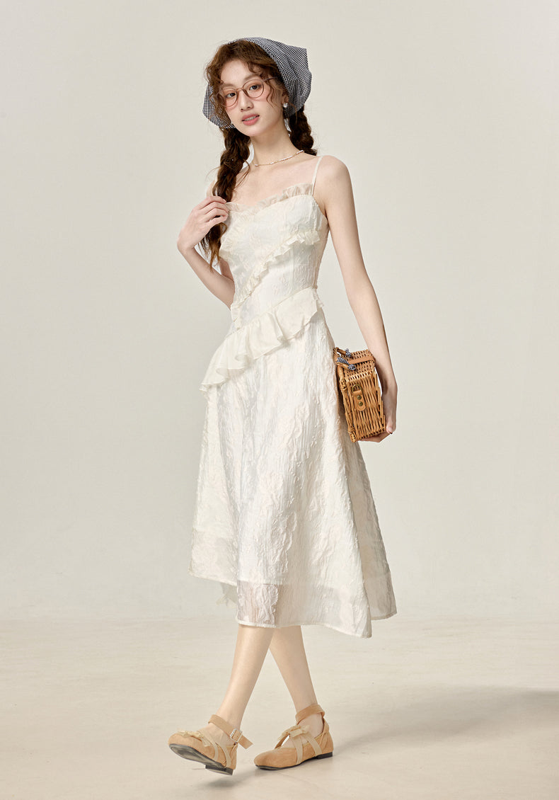 French high-end white thin sun protection shirt new cardigan with suspenders R1961