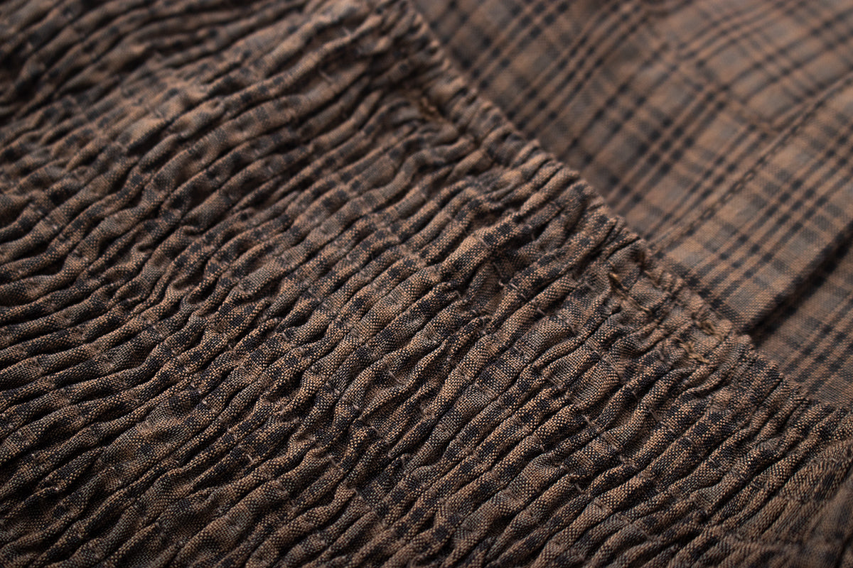 Hepburn style retro plaid suspender skirt long 2025 new design niche high waist dress R0158