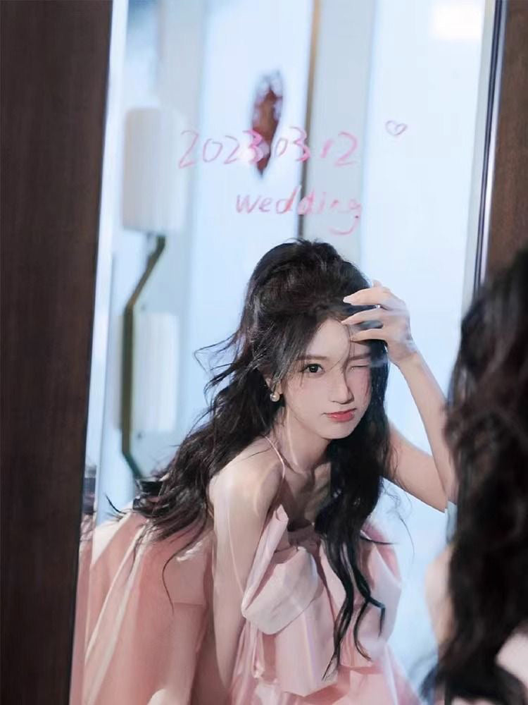 Toast dress bridal engagement dress skirt high-end niche high-end bow suspender dress R1799