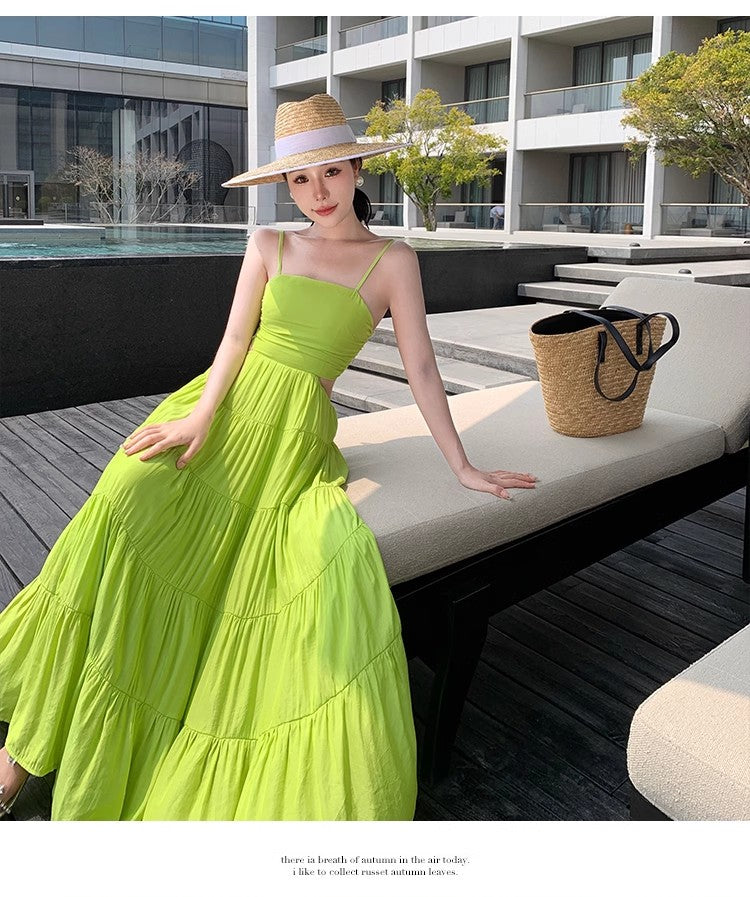 A Line Green Long Stunning Evening Gown Party Prom Dress S7270