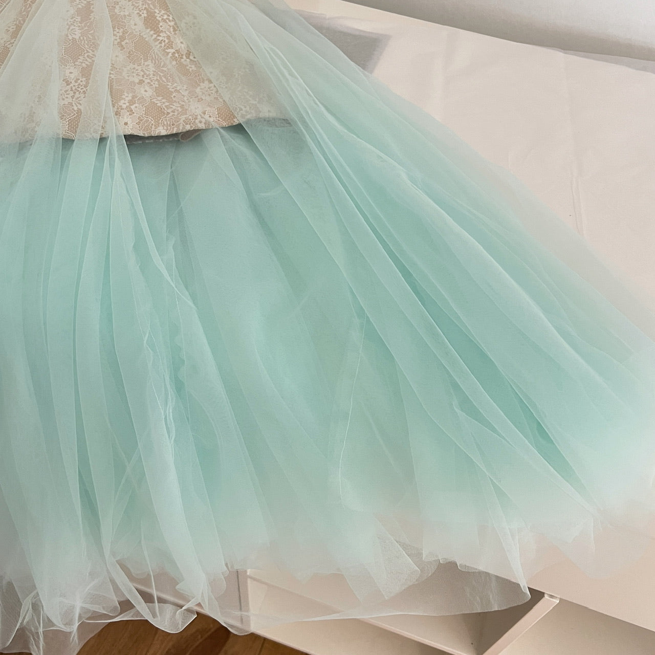 Mesh suspender dress 2025 new lace splicing long skirt high-end skirt R2169