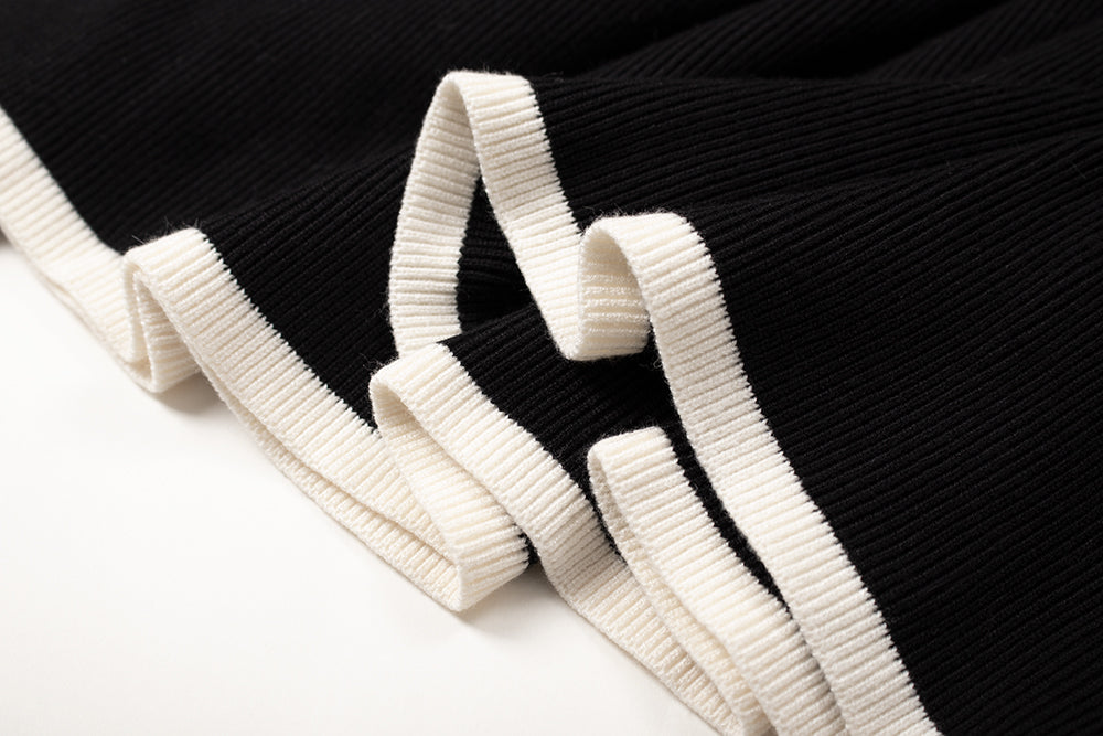 Suspender skirt autumn and winter atmosphere wear 2025 new sweet hot girl one shoulder sweater knitted dress R0023