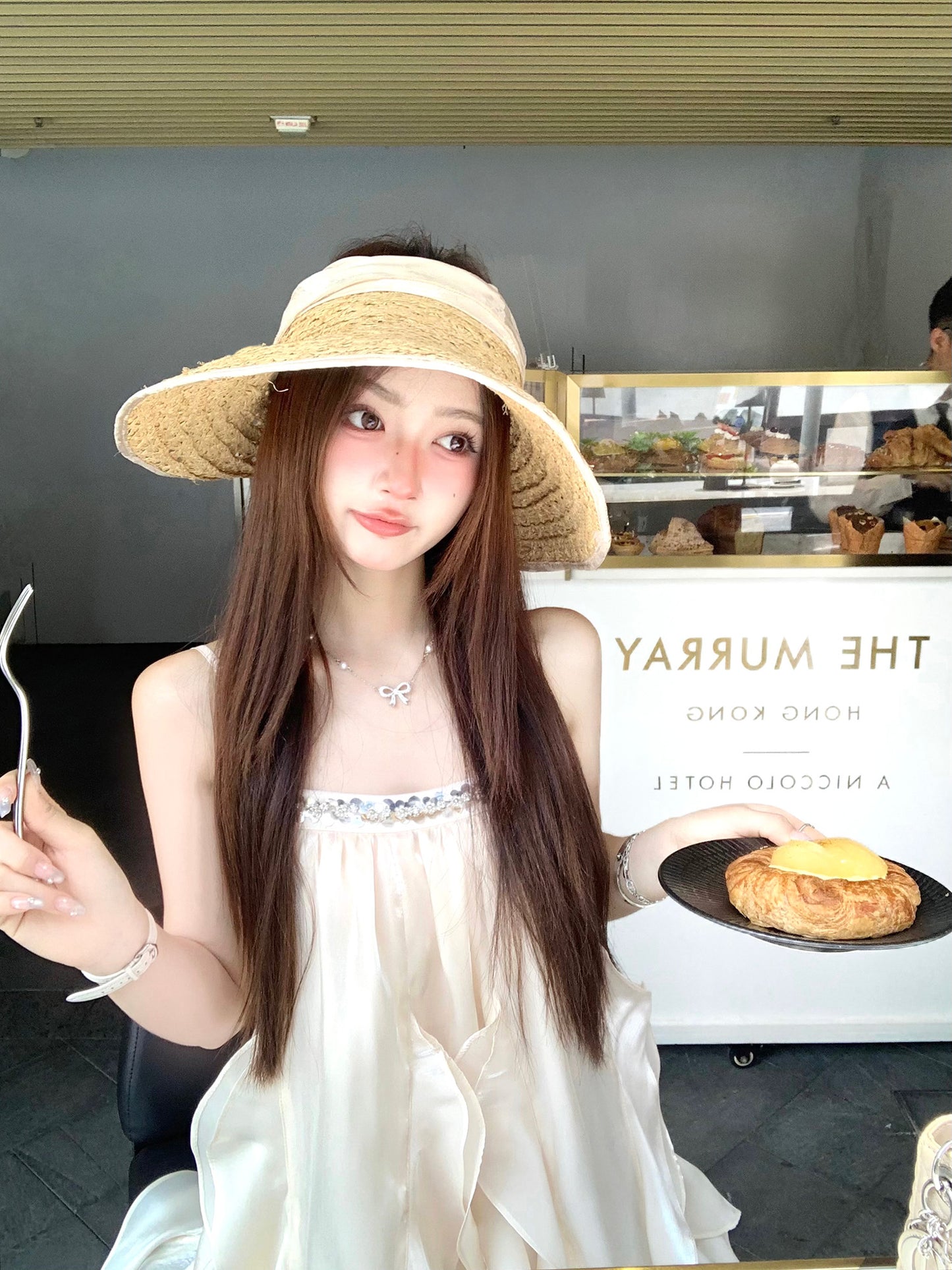 French satin sweet dress female princess summer beautiful suspender skirt R3832