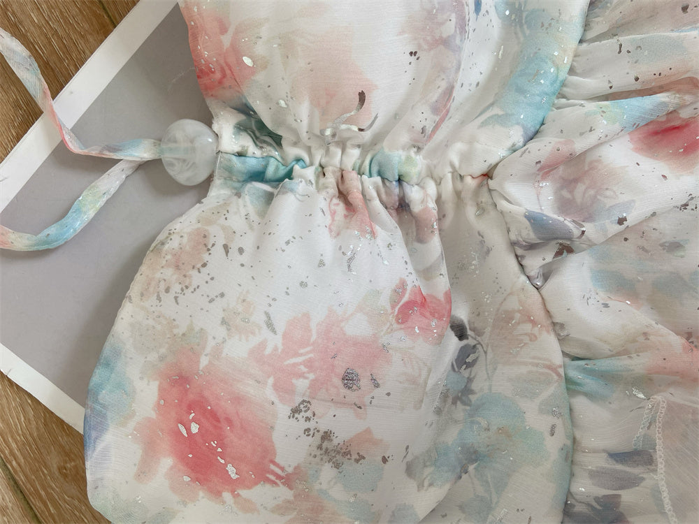 Beach holiday long dress slim halter neck dress temperament high-end tube top dress R0009