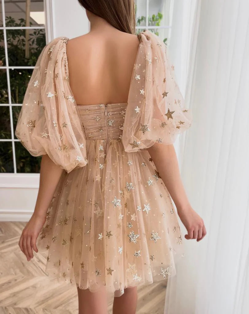 Short Formal Dress, Tulle Homecoming Dress S2567