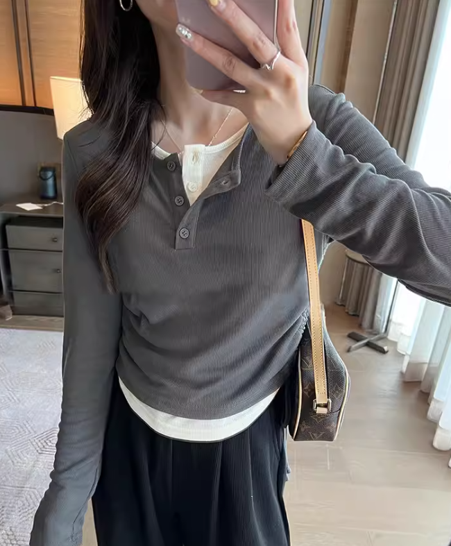 Long-sleeved sweater sweater jacket for women S3406