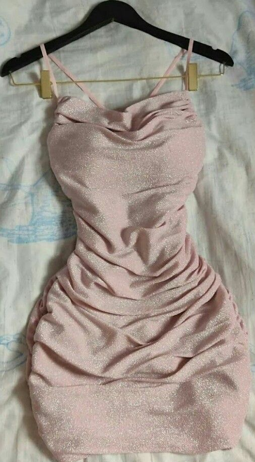 Sexy pink short party dress Bodycon Homecoming Dress S3057