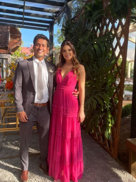 Generous Hot Pink V-Neck Sleeveless Prom Dresses Evening Dress S5334