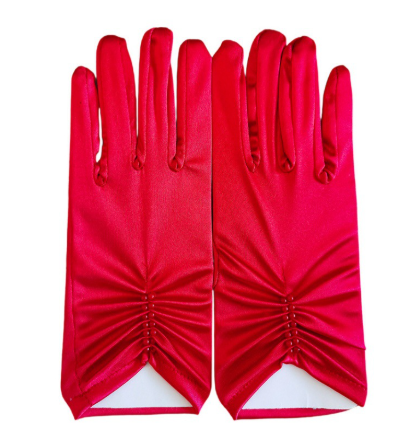 Bridal Elegant Satin Gloves Wrist Gloves for Wedding Opera Dinner Party Gloves S6222