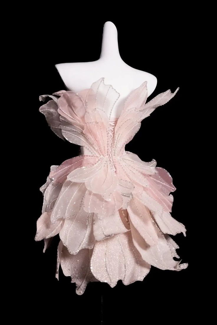 Pink flower design sparkling diamond irregular skirt homecoming dress R2558