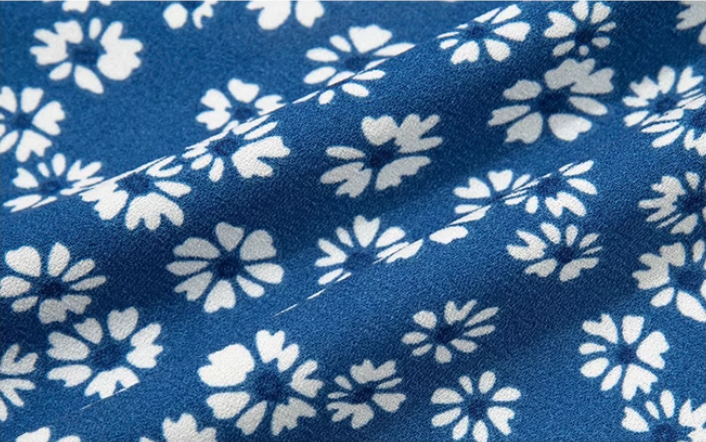 French holiday short blue 2025 new floral suspender dress R2654