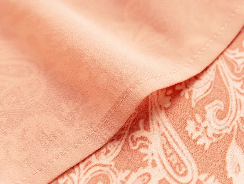 2025 Summer New Retro Cashew Printed Backless French Long Suspender Dress R0967