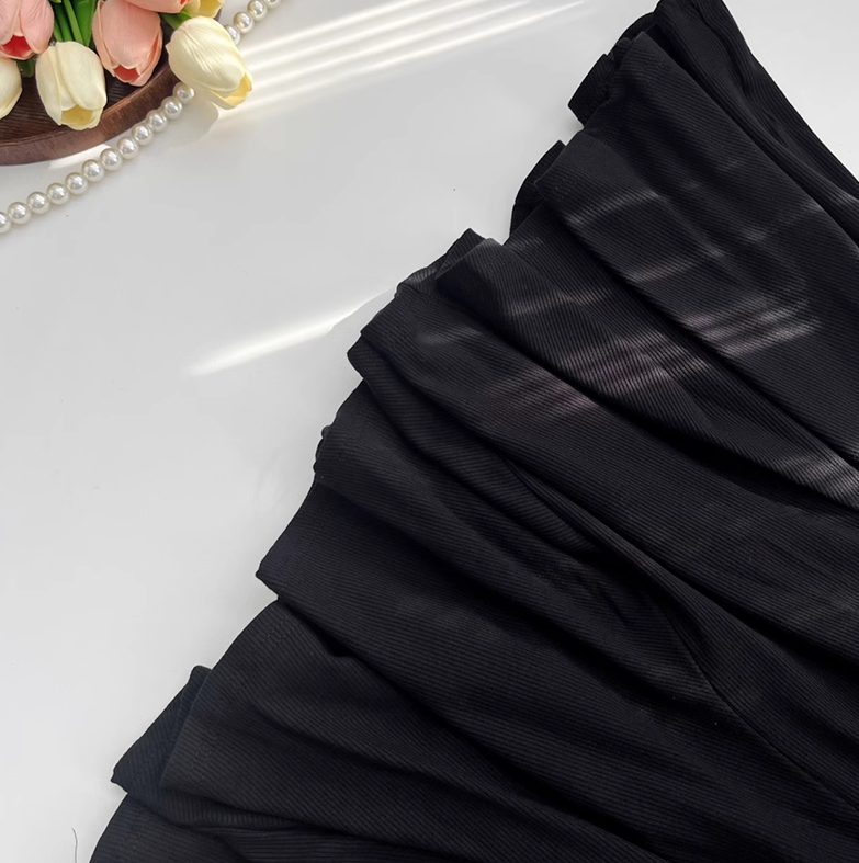 New Chinese style design slim step by step lotus black fishtail dress for women R0275