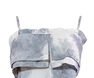 Misty Jiangnan ink-dyed wrap dress high-end dress one-shoulder suspender dress R0114