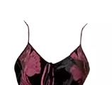 Retro butterfly print suspender dress 2025 new style waist slimming temperament long dress R0069