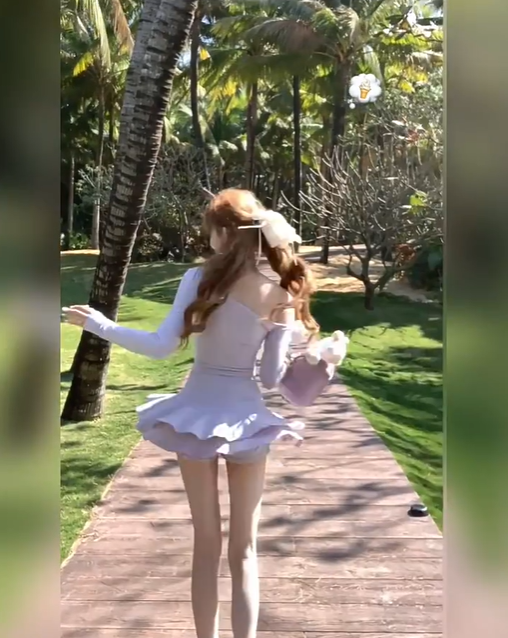 Pure desire style slant collar off-shoulder top 2025 hot girl a-line skirt suit R1343