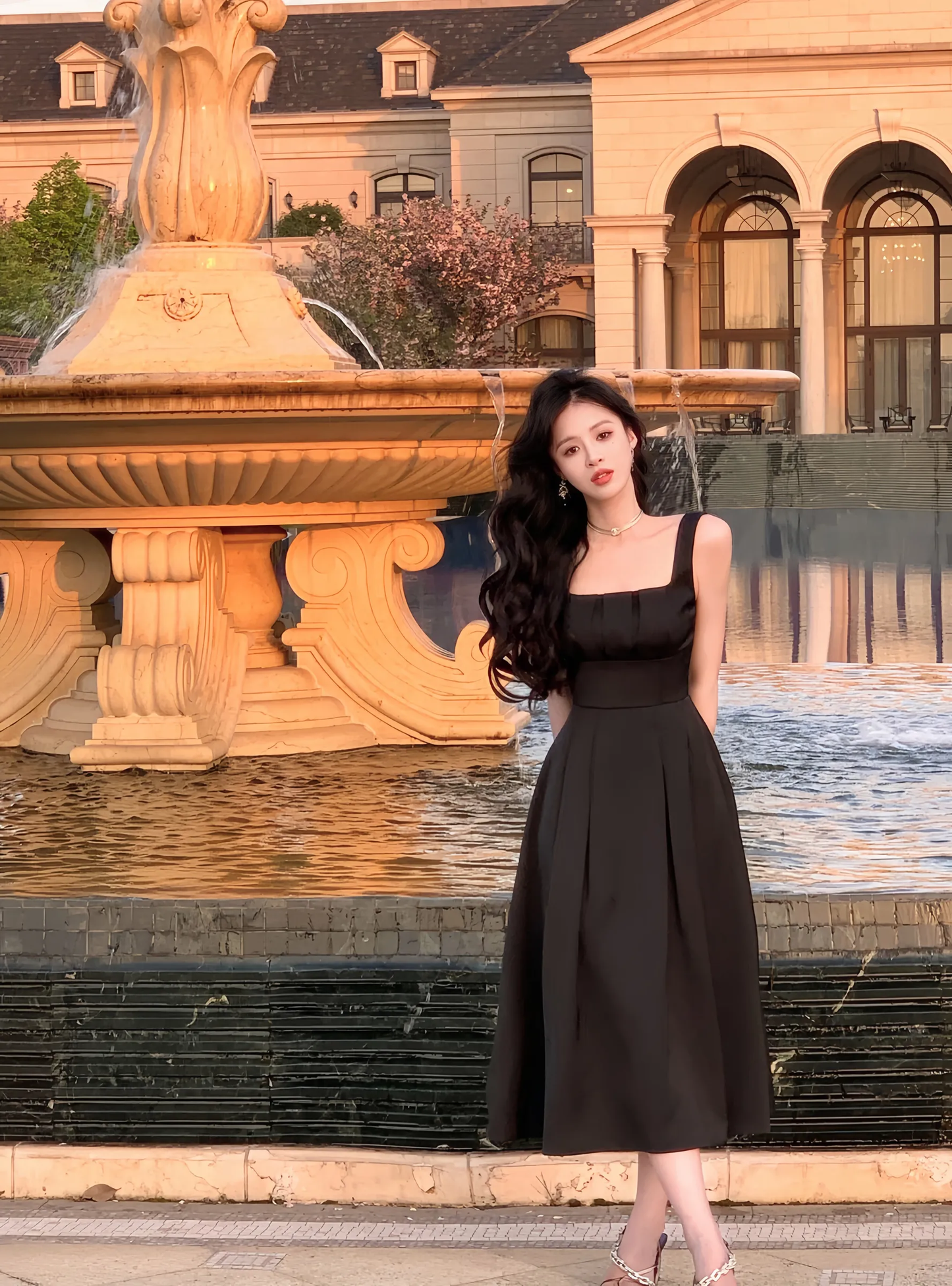 Elegant White Sleeveless Luxury Dress Women A-line Evening Wedding Party Dress S5408