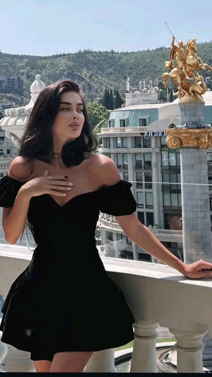 Black one-shoulder A-line slim mini skirt homecoming dress R2419