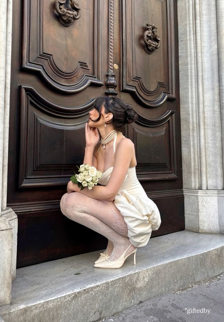 White halterneck pleated A-line tutu skirt homecoming dress R2441