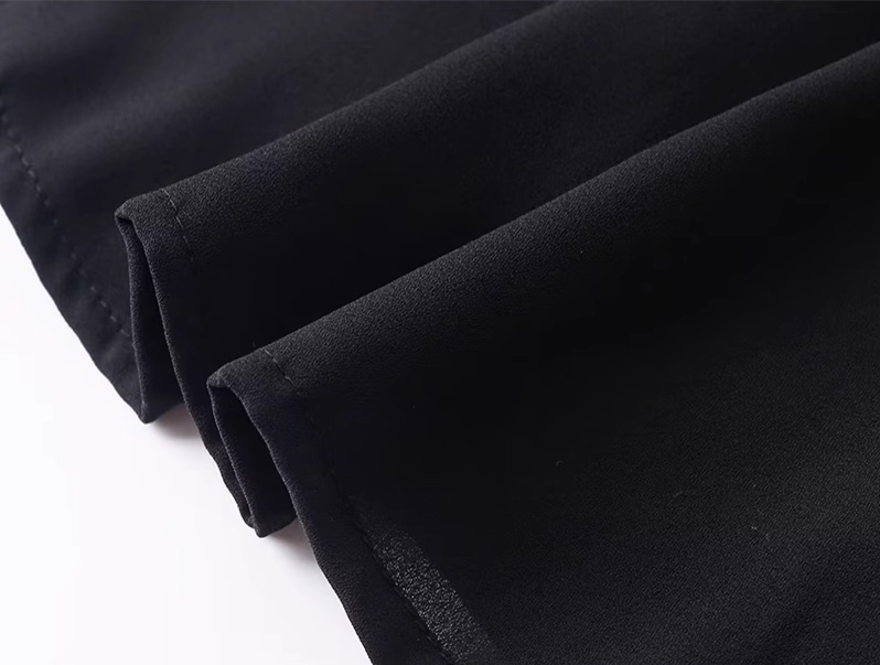 2025 summer new sexy petite pure black slim short suspender dress R0946