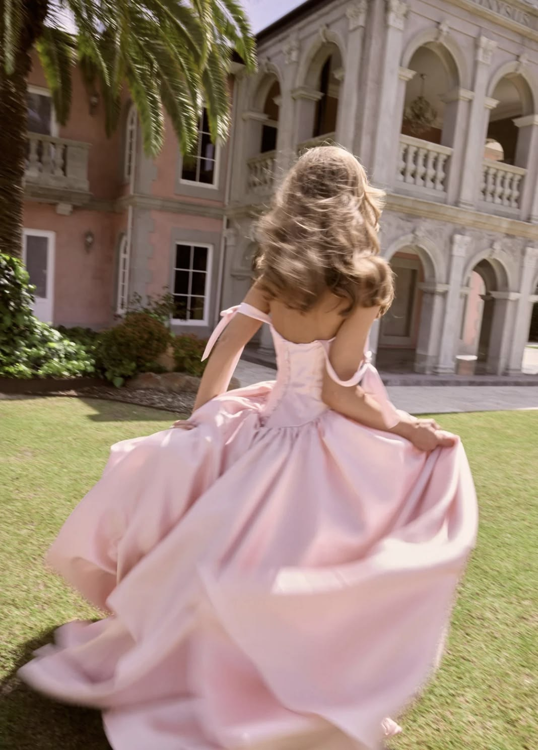 Flowy Silky Women's Prom Gown Blush Pink Corset Maxi Evening Dress Birthday Dress — Fall Outfit 2026 New RS3153