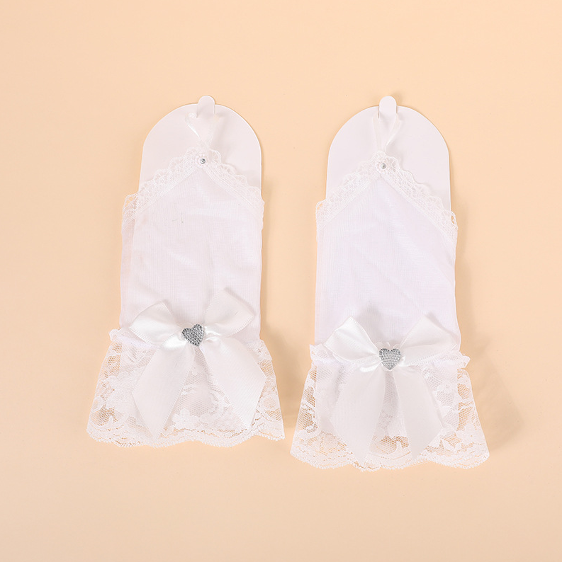 Mesh butterfly wedding gauze hook gloves hot diamond gloves lace gloves evening dress gloves S6271