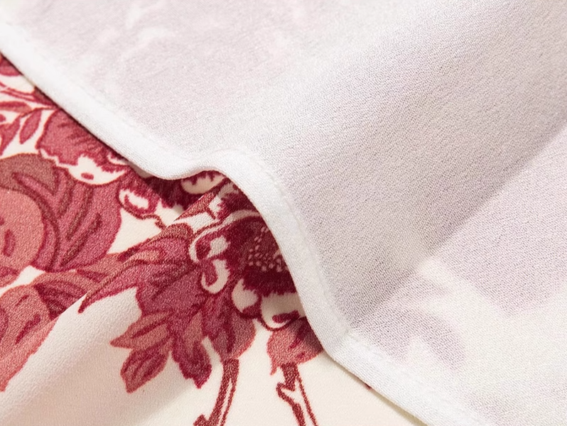 2025 Summer New Romantic Red Floral Waist Tie Holiday Suspender Dress R0922