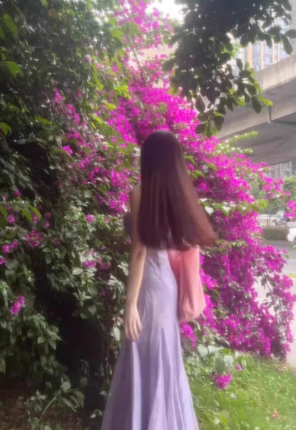 Purple suspender dress 2025 new tea break French style beautiful unique temperament beach dress R0459