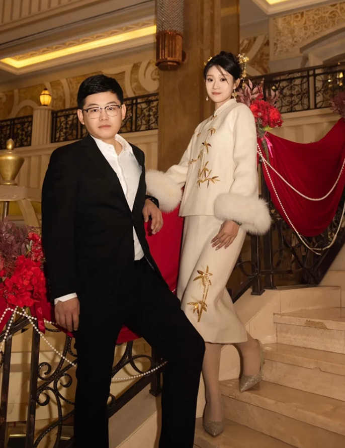 New Chinese style suit engagement dress skirt Chanel style jacket skirt two-piece suit R1784