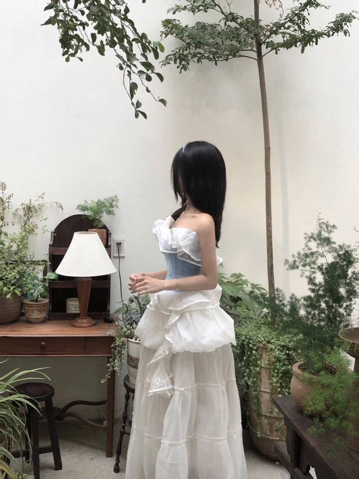Gentle Tulle Tiered Women's Prom Gown White Waist Fitted Maxi Evening Dress Birthday Dress — Fall Outfit 2026 New RS3241