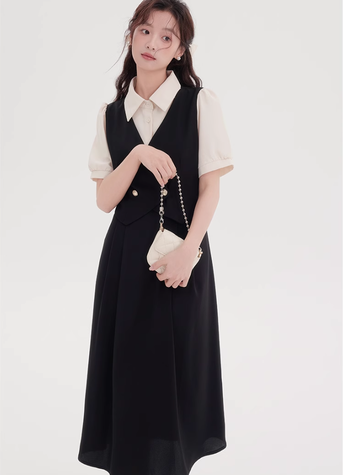 Teachers wear skirts summer temperament French formal occasion dresses R2359