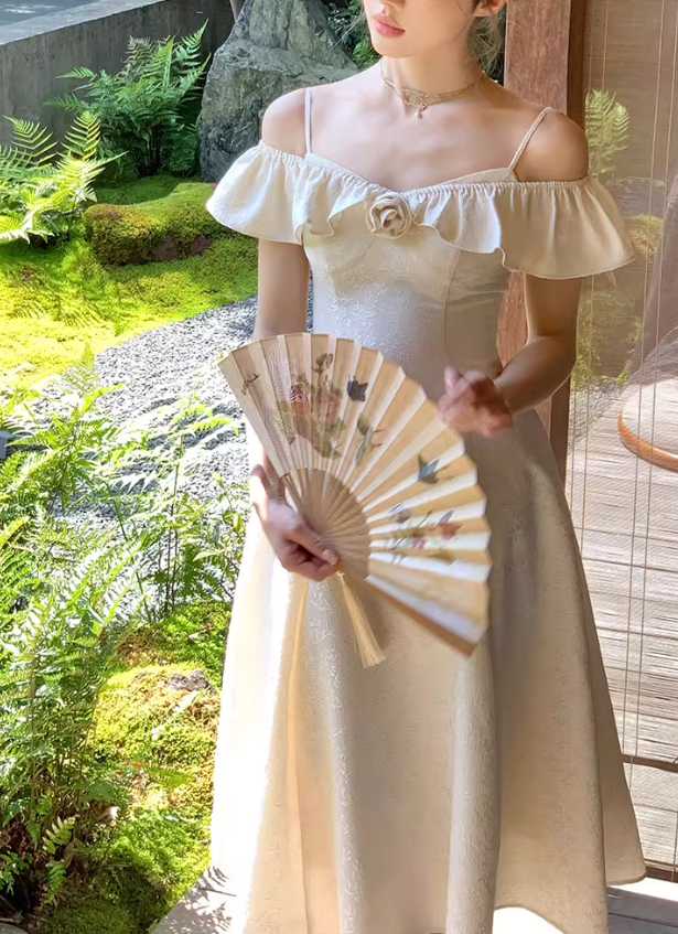 White first love skirt new style dress suspender dress R4994