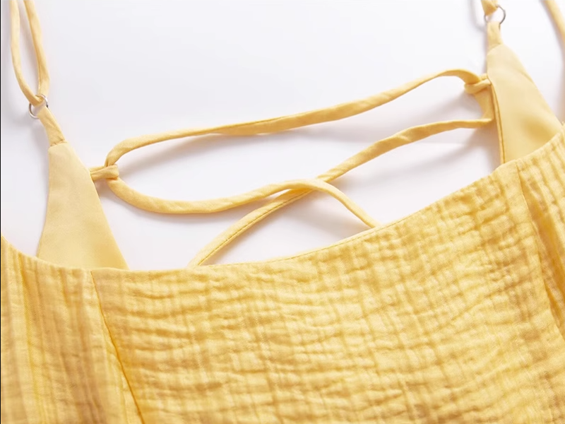 2025 Summer New French Retro Floral Beach Seaside Holiday Suspender Dress R0933