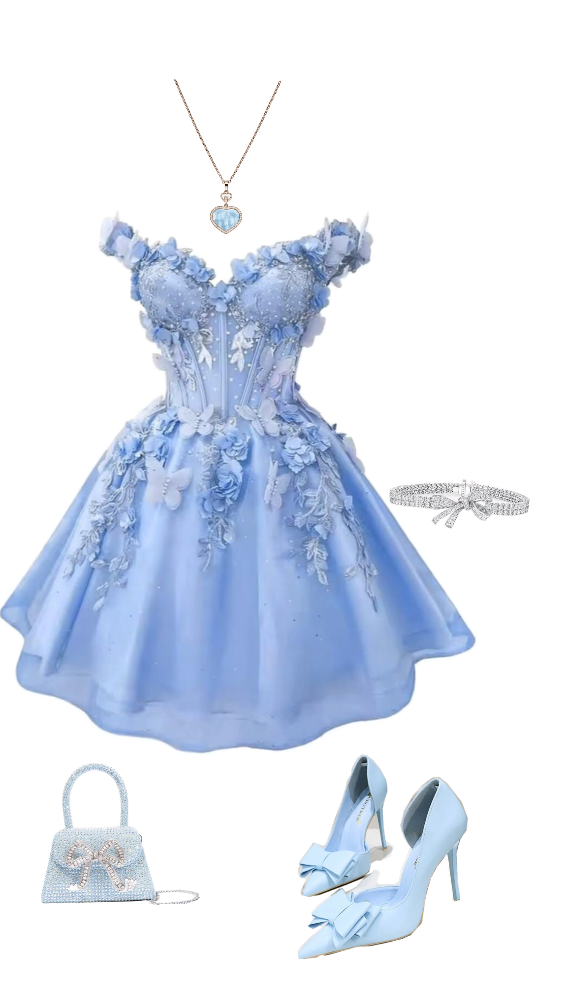 Princess Style Pale Blue A-Line Sweetheart Applique Bodycon Mini Birthday Dress Homecoming Dress RS248