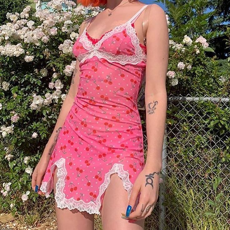 Pink lace suspenders waist slim mini skirt homecoming dress R3358