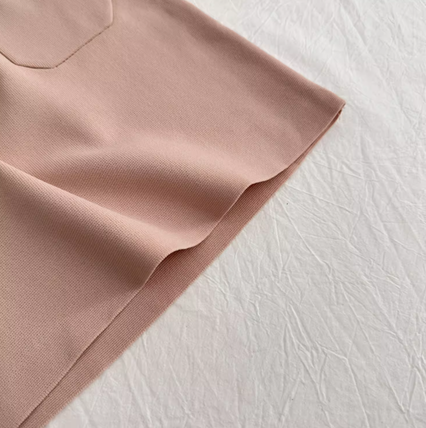 Korean style sleeveless temperament hyperbolic knitted fashion suit two-piece suit for women R0290