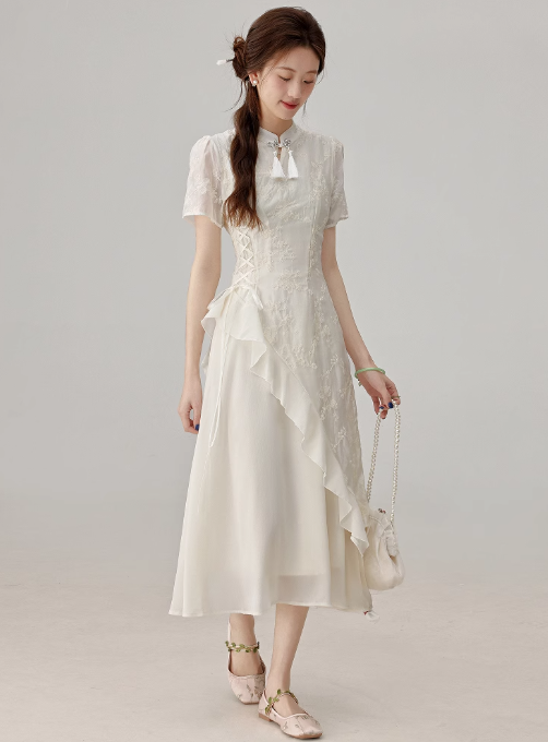 2025 new summer new Chinese dress improved cheongsam young style skirt R1888