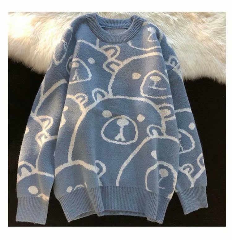 Cute bear couple sweater S257