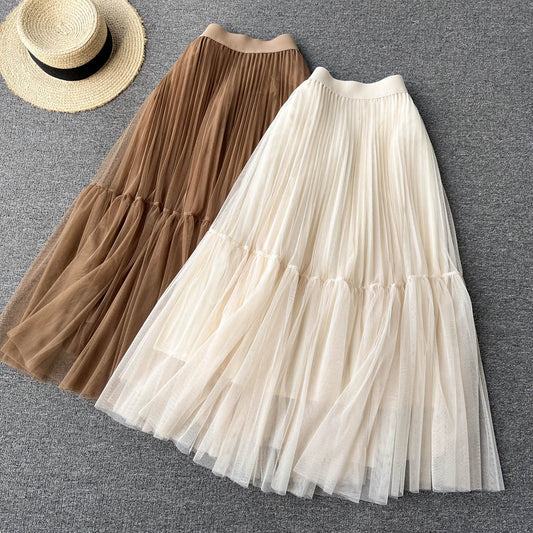 Cute tulle short A line skirt     S525