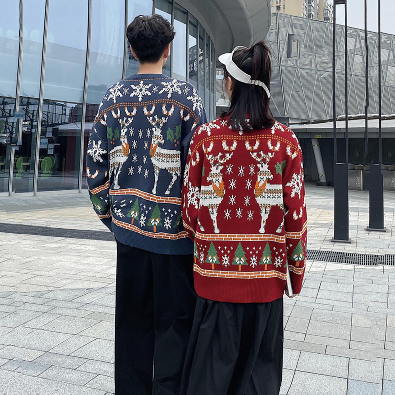 Cute Christmas couple sweater S255