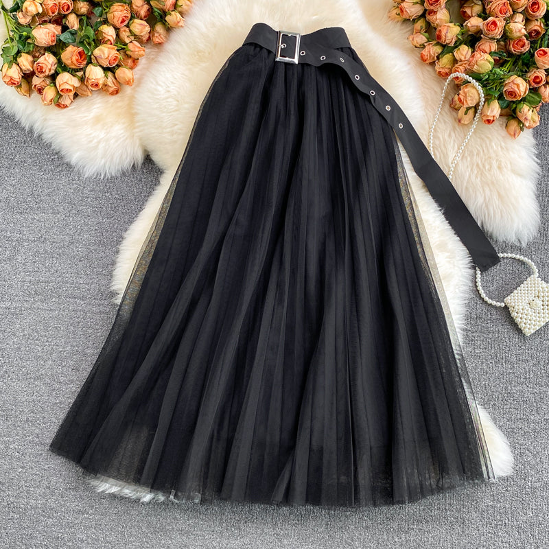 Cute A line tulle skirt S504