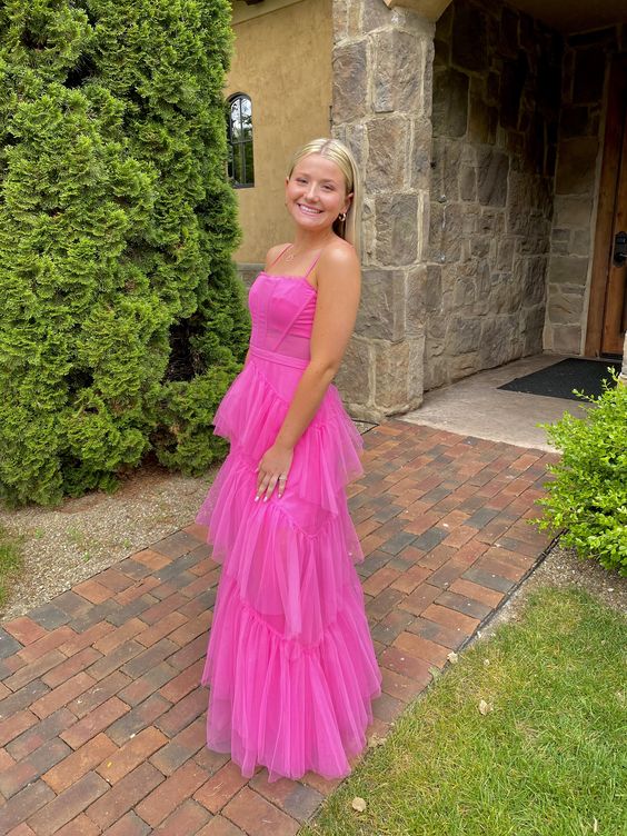 Pink Prom Dresses Evening Gown S2486