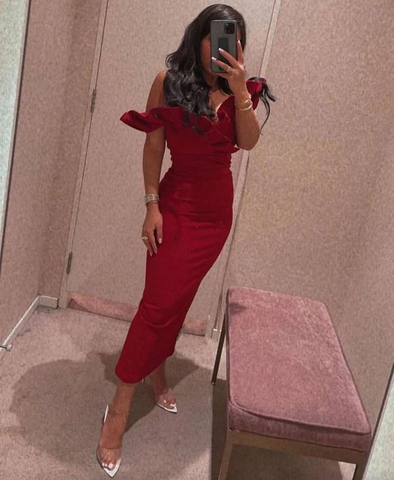 Long red dress , long evening dress , women fashion dresses, prom long gown S2383