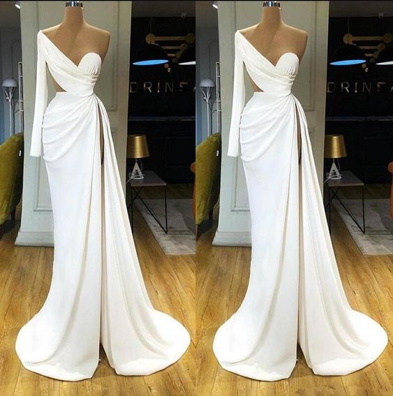 Elegant vestidos de fiesta one shoulder evening dress S1594