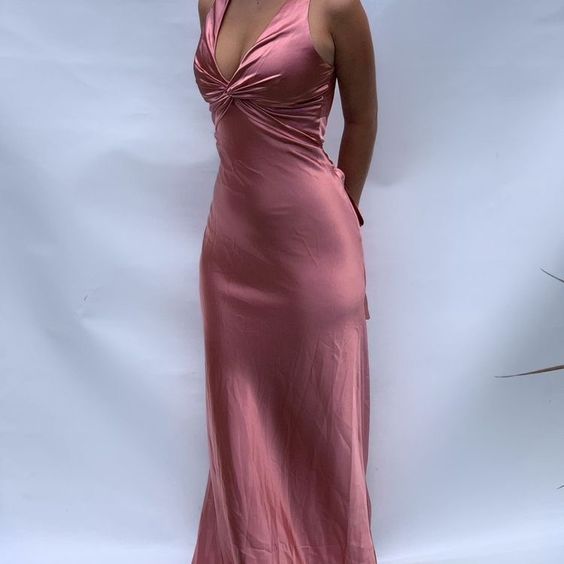 Unique v neck long prom dress, evening dress S1614