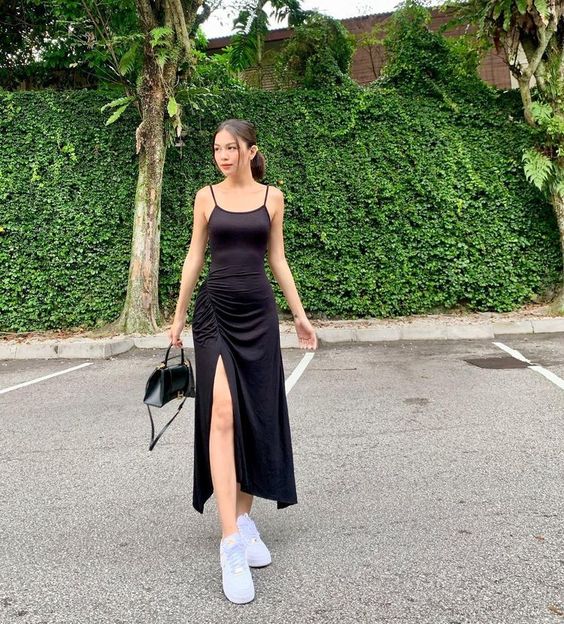 Black Formal Evening Dress Sleeveless Dress S867