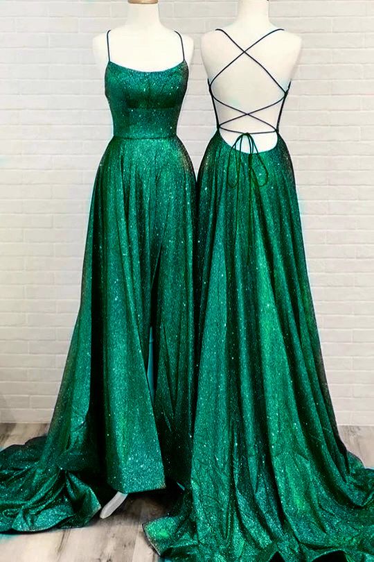 Sexy Prom Evening Dress Long Party Dresses Green Dress S860