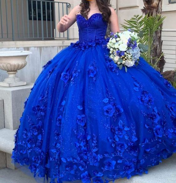 Royal Blue Pageant Gown Sweet 16 Dress Birthday Dresses S1959