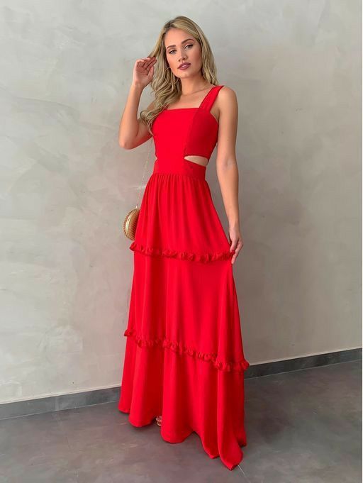 Red Prom Dress Evening Gown S1082