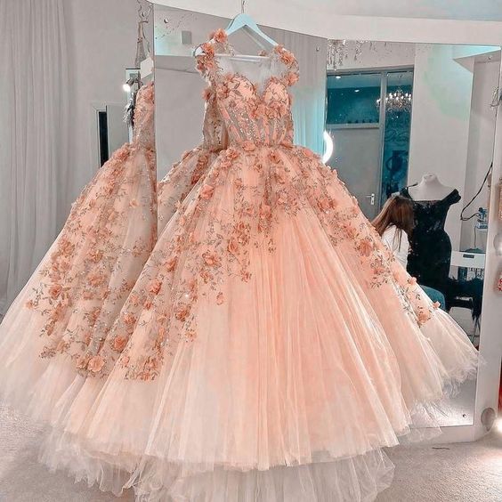 Pink Evening Dresses Long Prom Gowns S1808